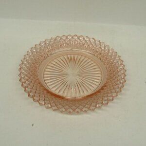 Hocking Depression Glass Pink MISS AMERICA 5 3/4 Inch Bread and Butter Plate